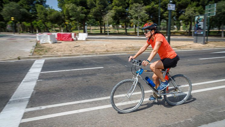 Concluyen las obras del nuevo carril bici de la Prolongación de Gómez Laguna